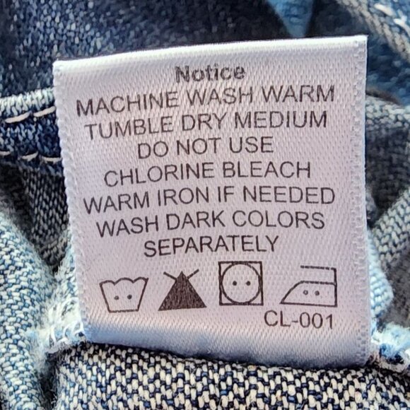 Key Apparel Imperial Denim Jean Overall Carpenter Bibs Child Toddler 2T - Picture 8 of 8